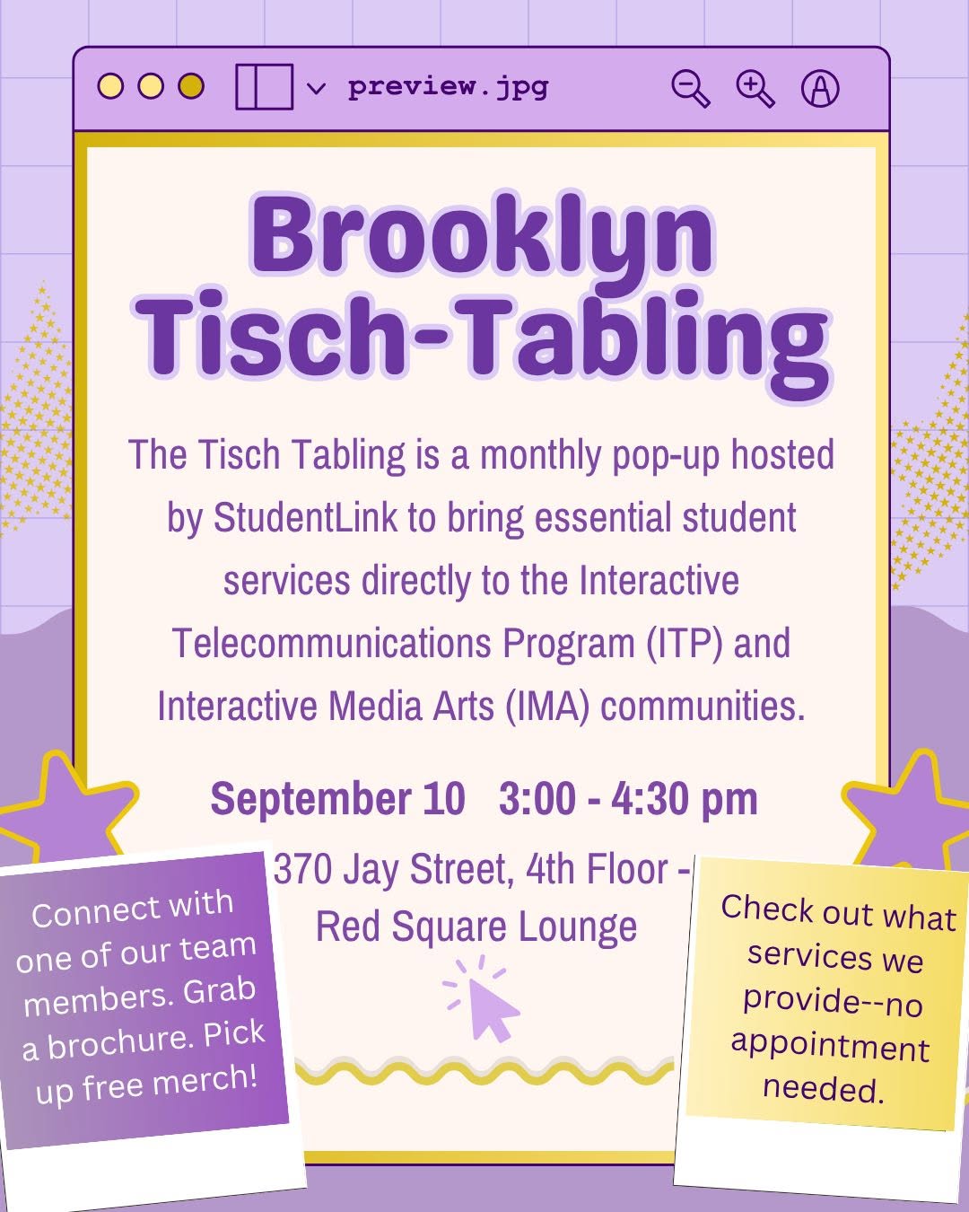 Brooklyn Tisch-Tabling