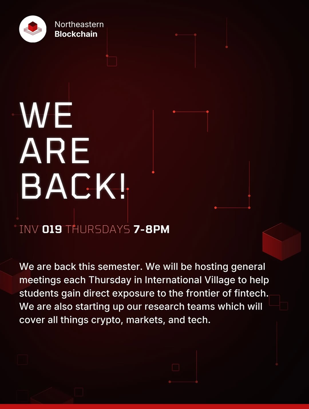 We Are Back!