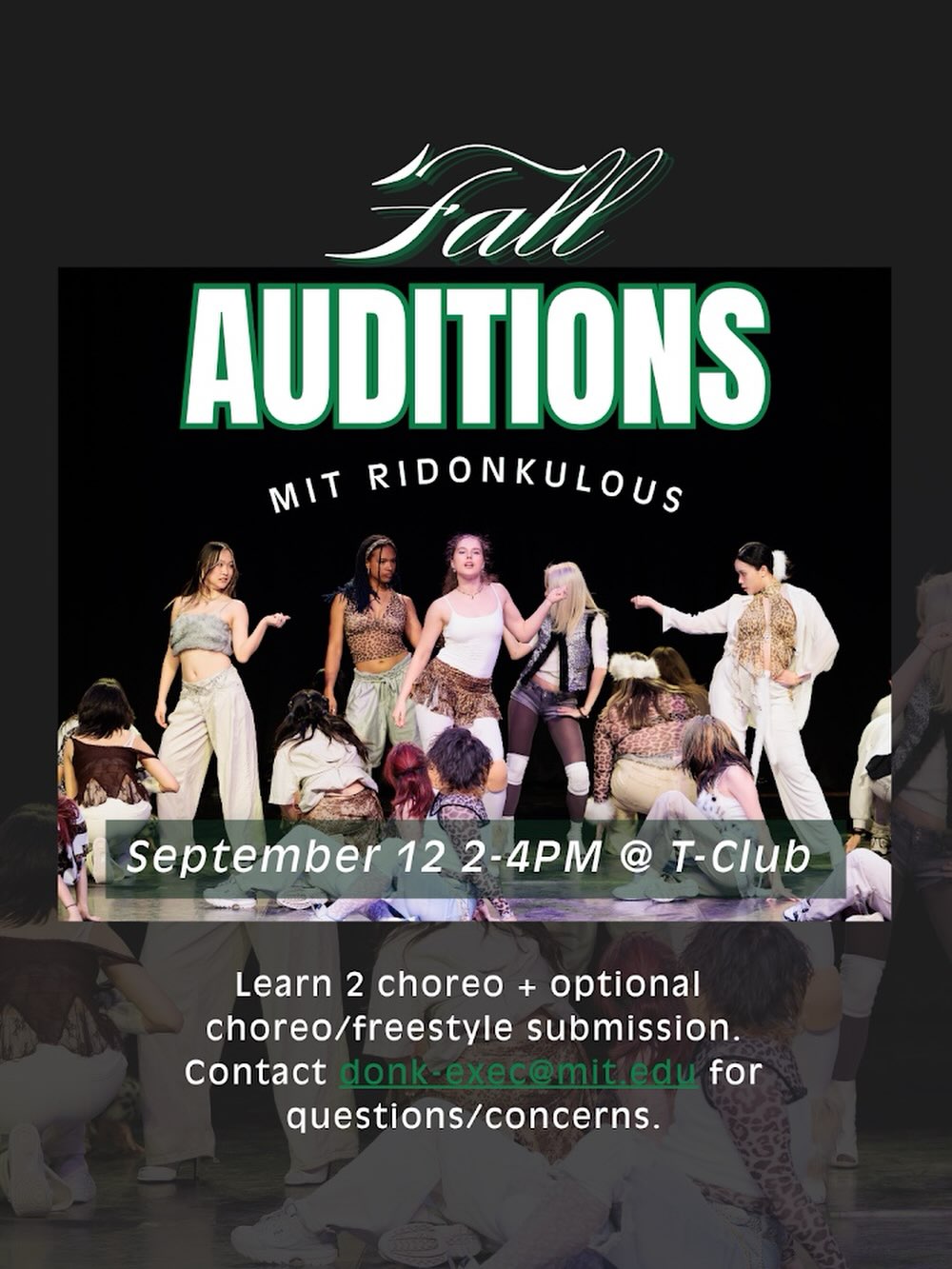 Fall Auditions MIT Ridonkulous
