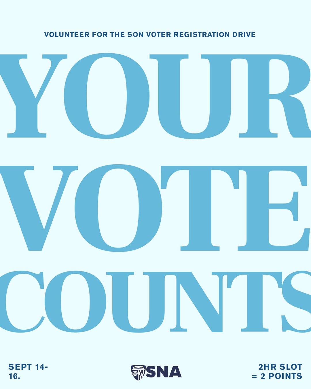 SON Voter Registration Drive
