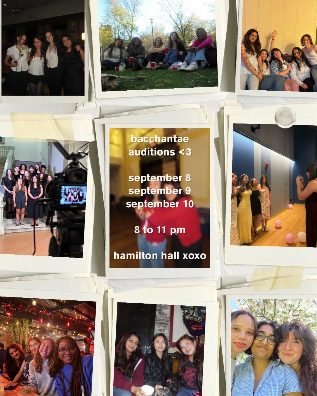 Bacchantae Auditions