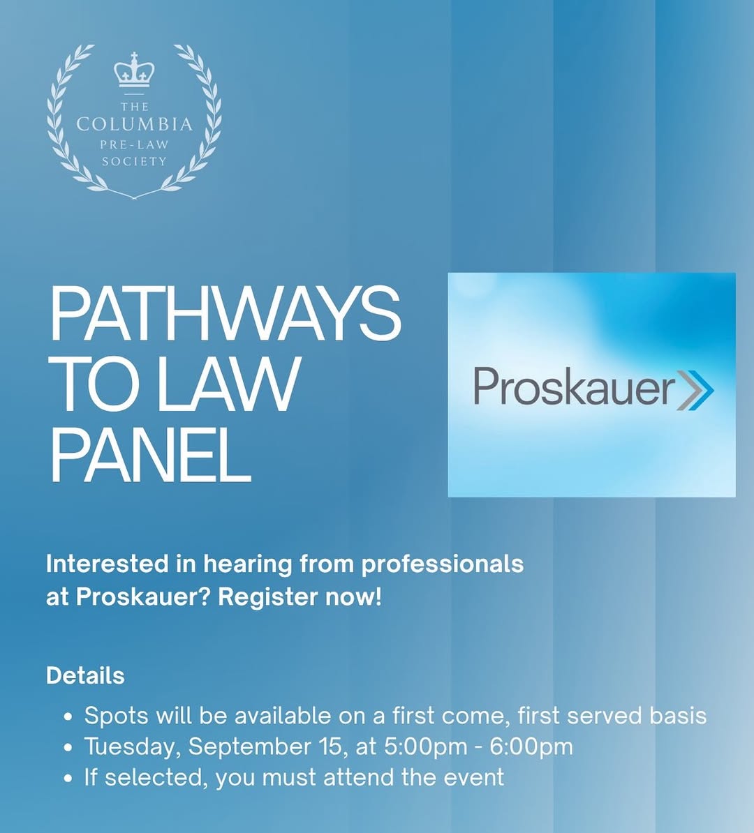 Pathways to Law Panel