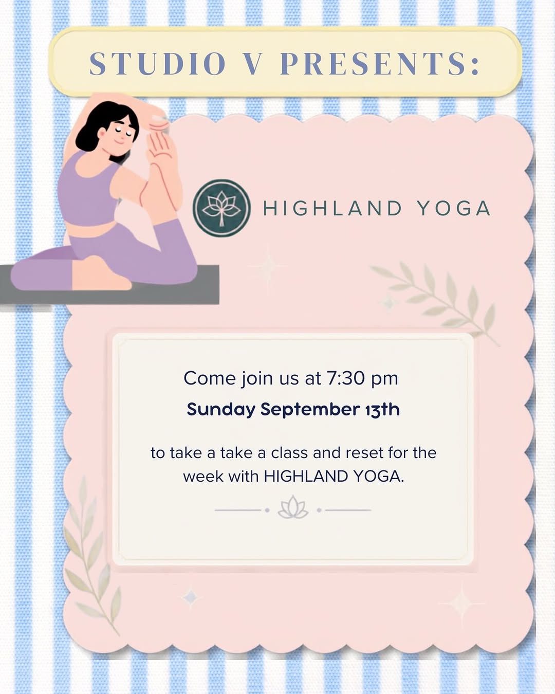 Studio V Workout at Highland Yoga