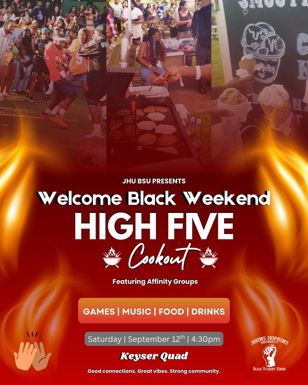 Welcome Black Weekend High Five Cookout