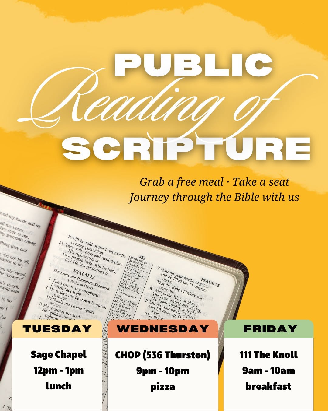 Public Reading of Scripture