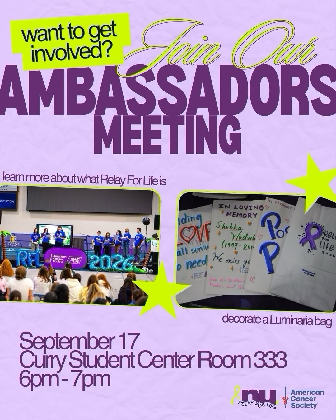Relay Ambassadors Meeting