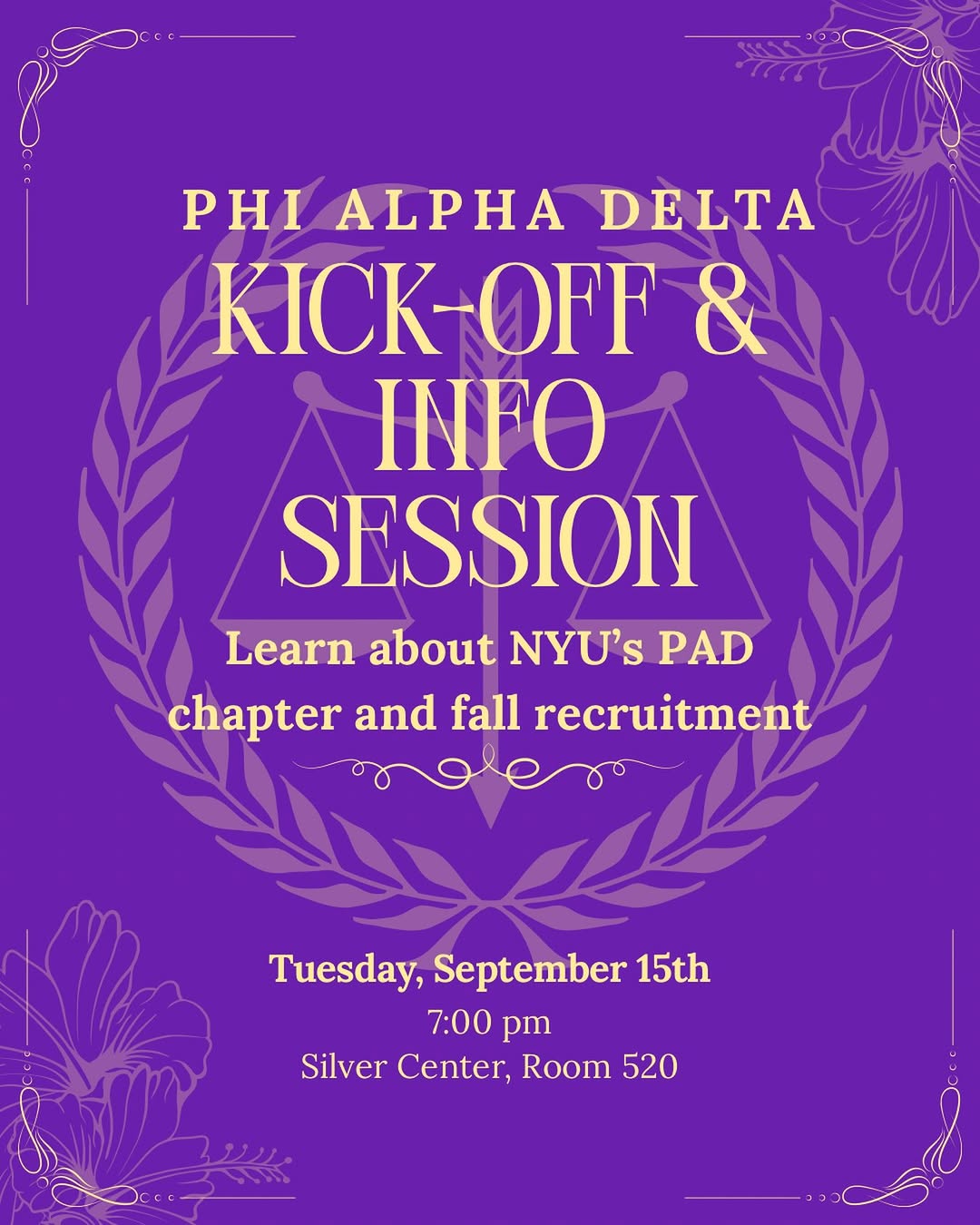 Phi Alpha Delta Kick-Off & Info Session