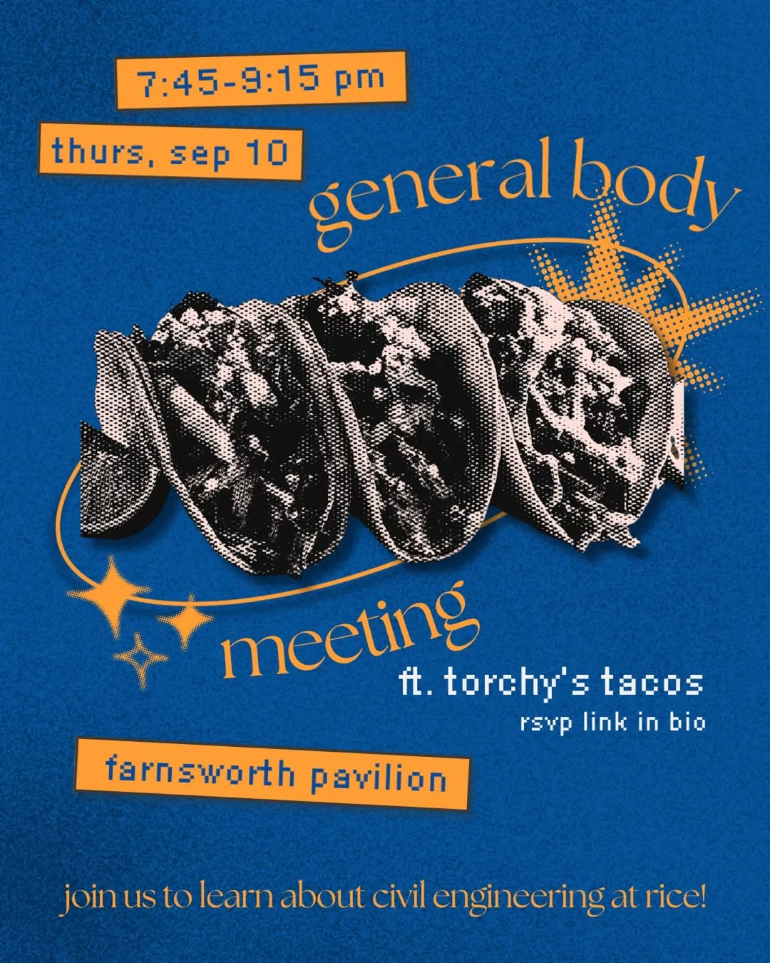 General Body Meeting ft. Torchy's Tacos