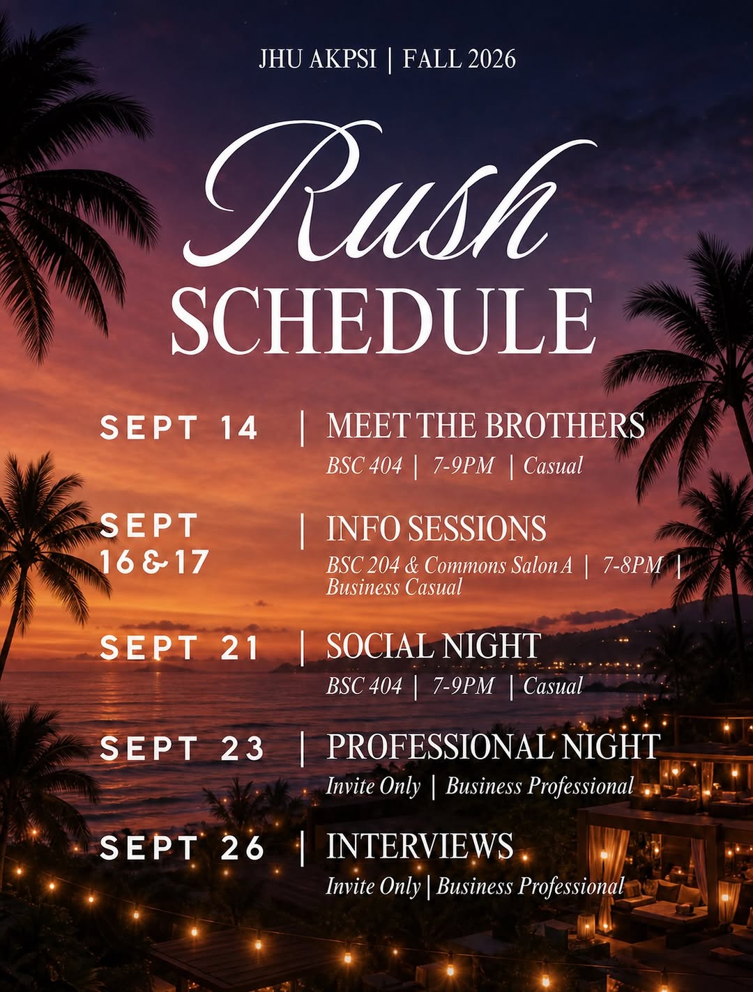 Info Sessions