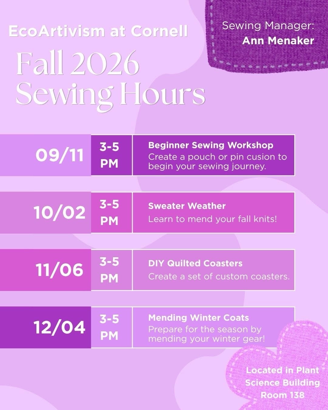 Beginner Sewing Workshop