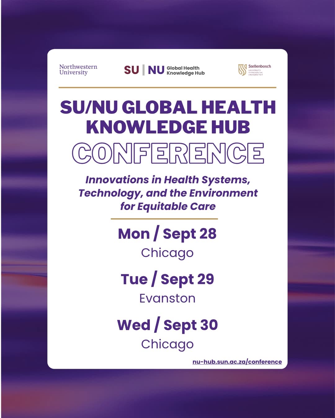 SU/NU Global Health Knowledge Hub Conference Day 2