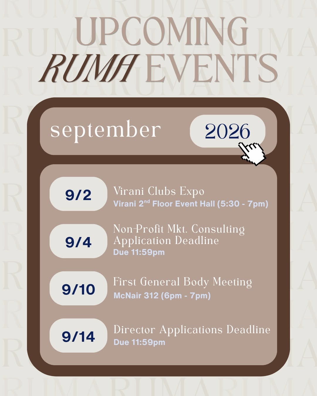 First General Body Meeting