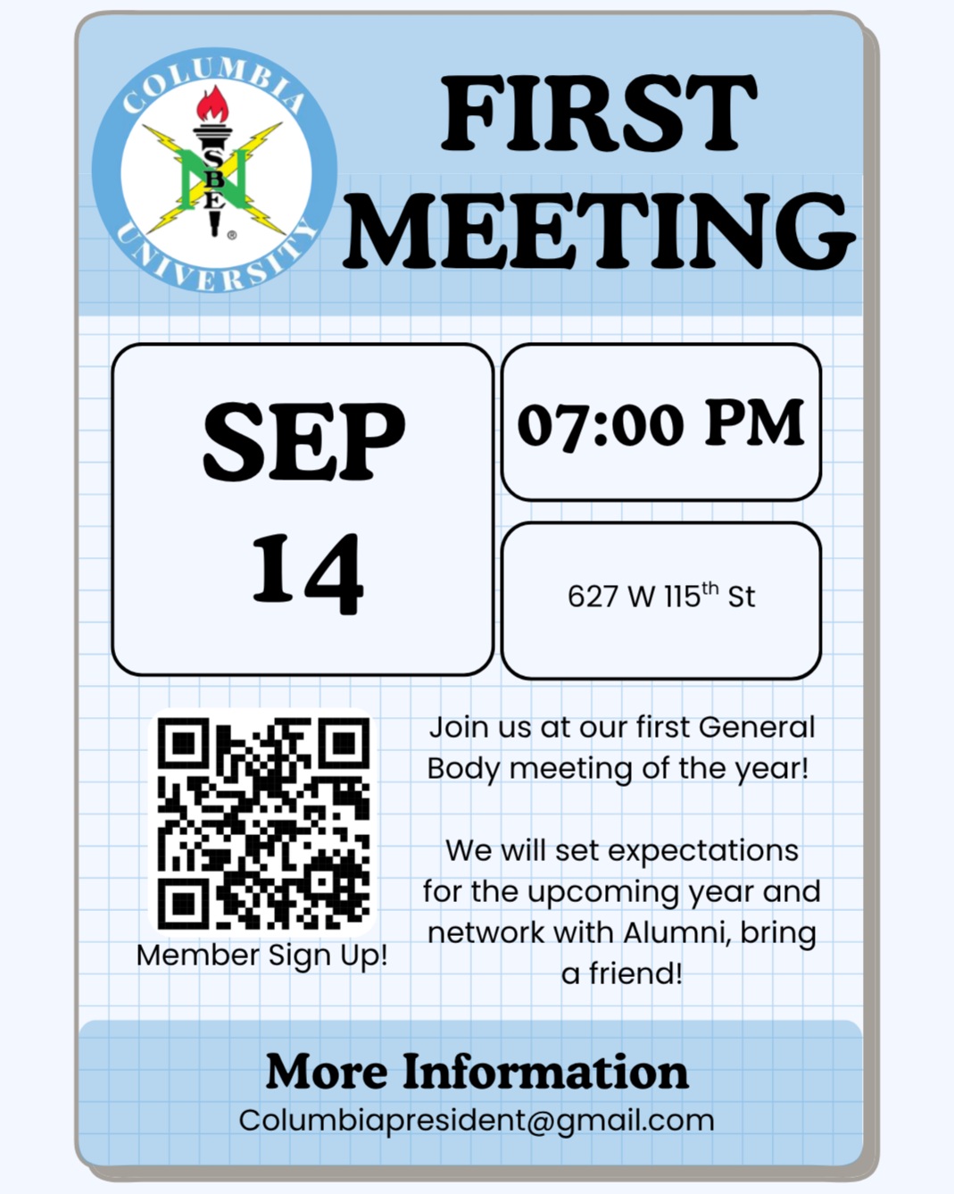 First General Body Meeting