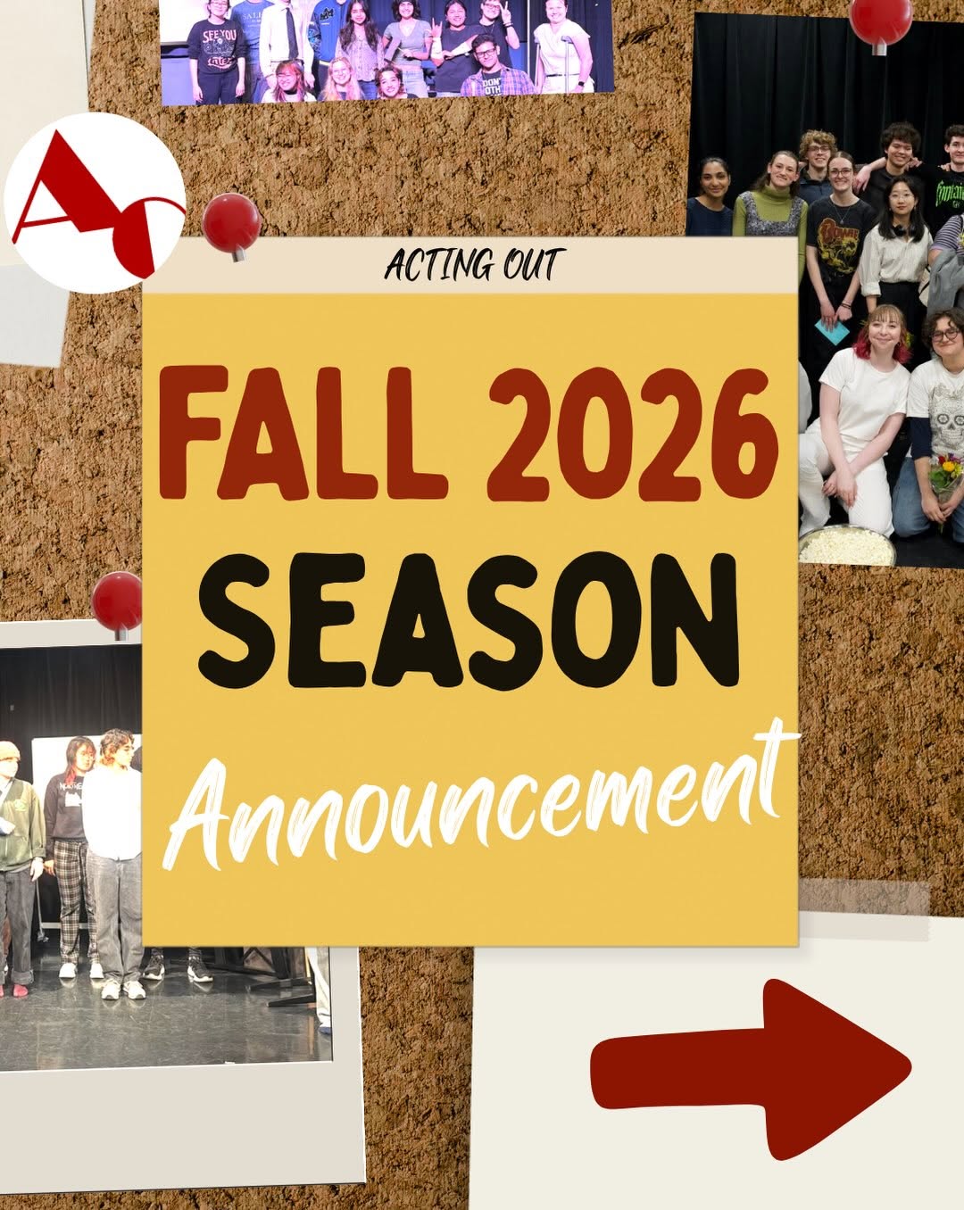 Acting Out Fall 2026 Season