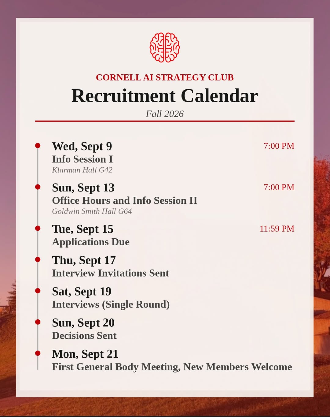 First General Body Meeting, New Members Welcome