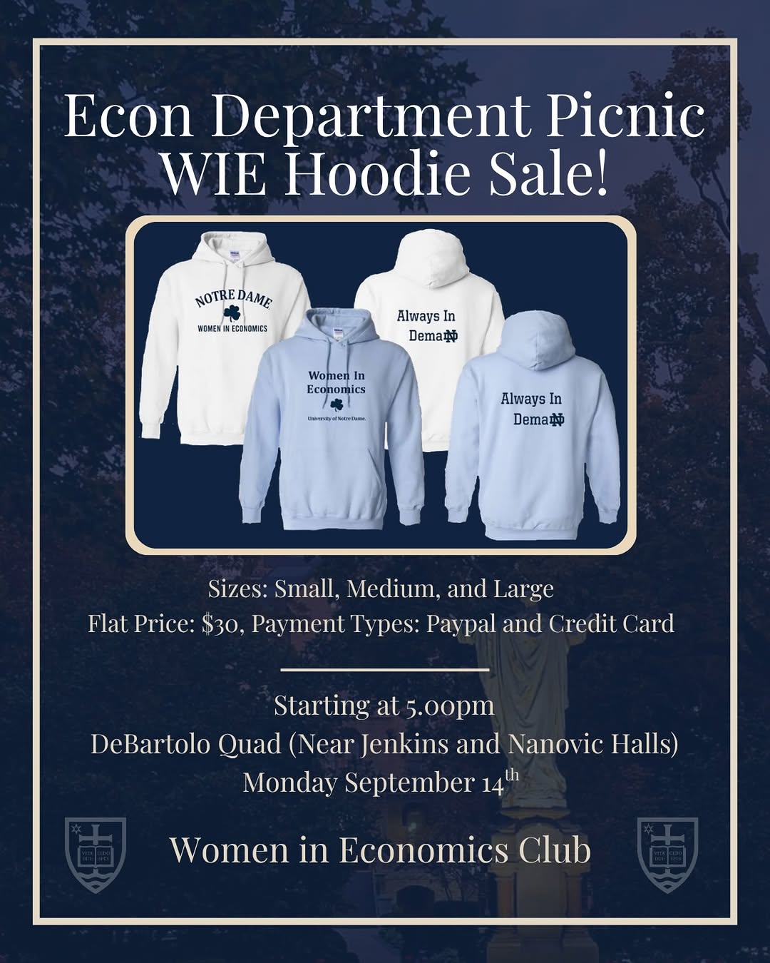 Econ Department Picnic WIE Hoodie Sale