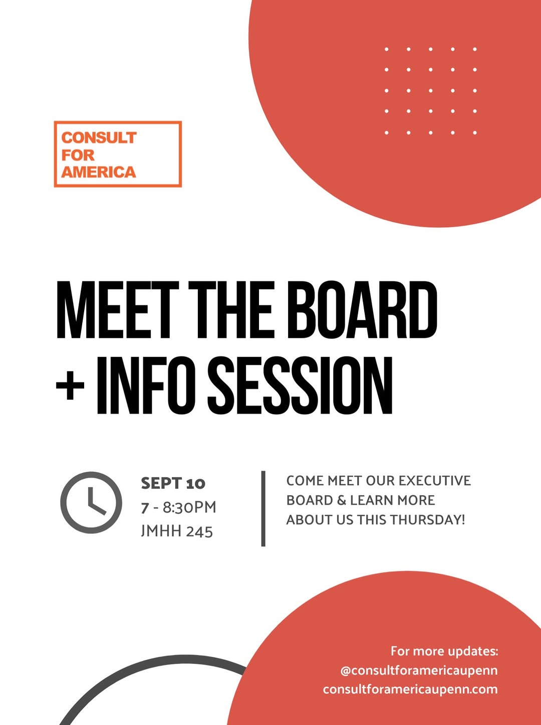 Meet the Board + Info Session