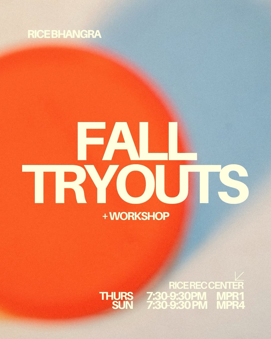 Fall Tryouts + Workshop