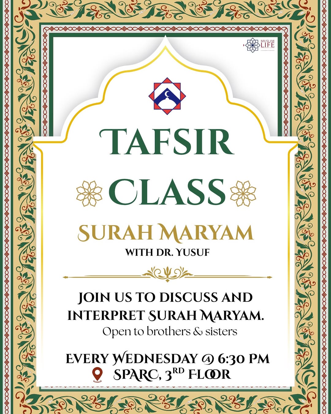 Tafsir Class: Surah Maryam