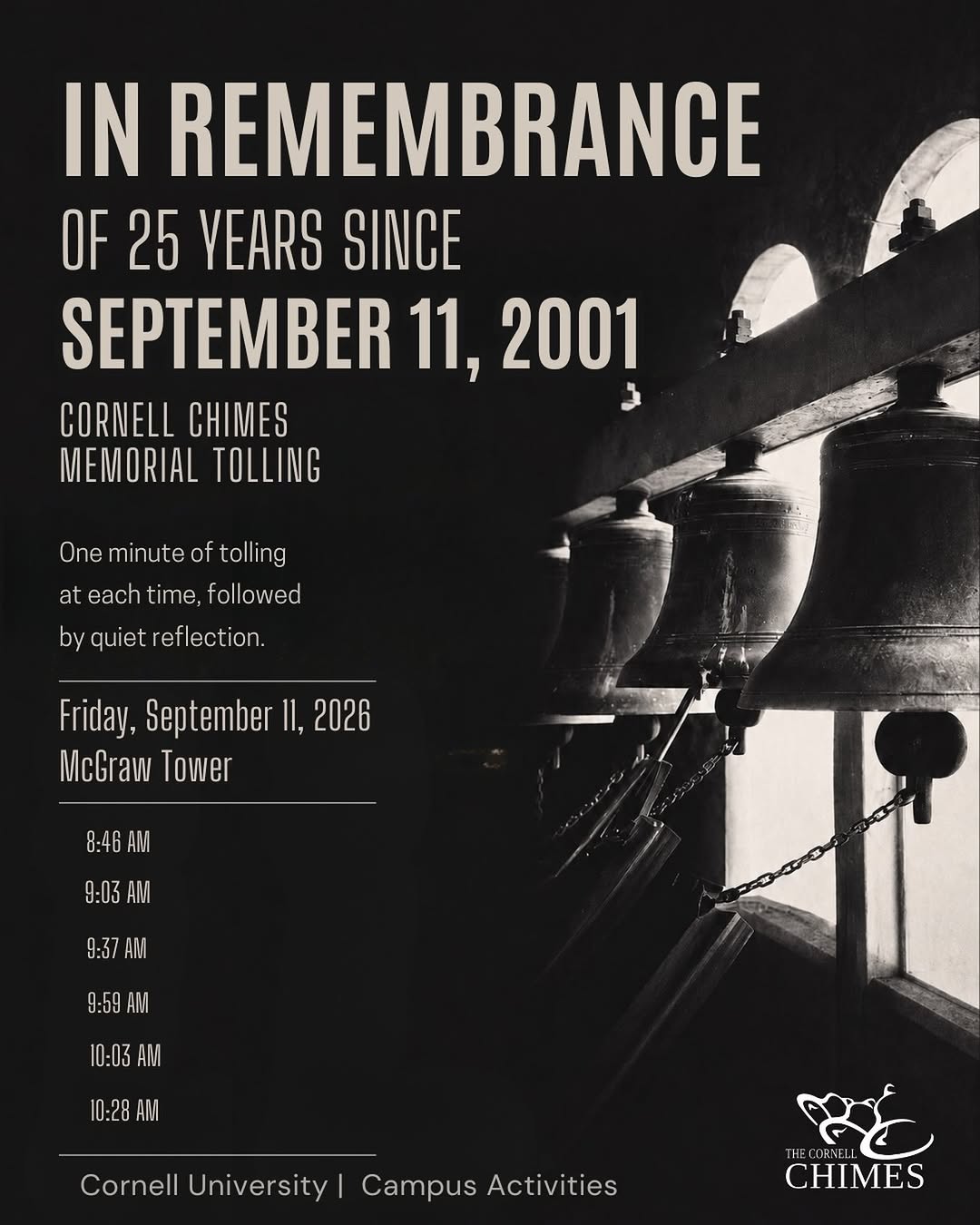 Cornell Chimes Memorial Tolling