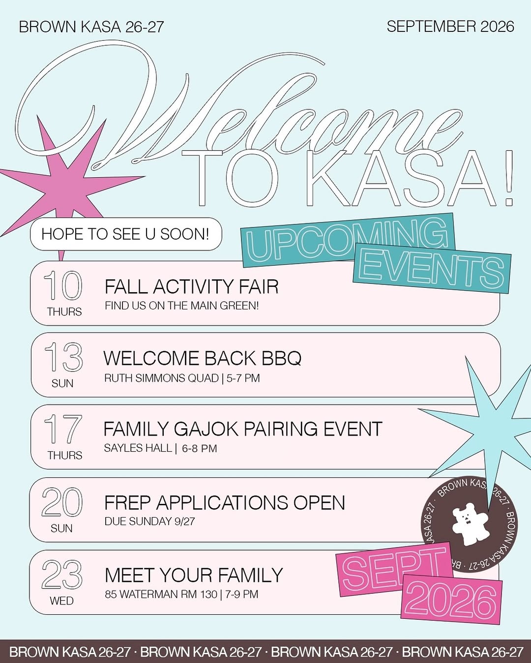 Family Gajok Pairing Event