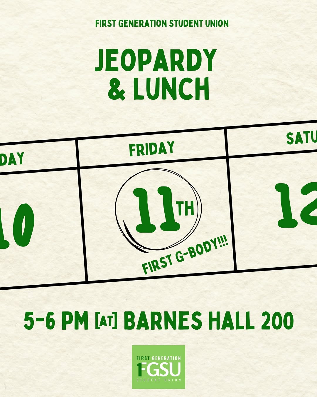 Jeopardy & Lunch