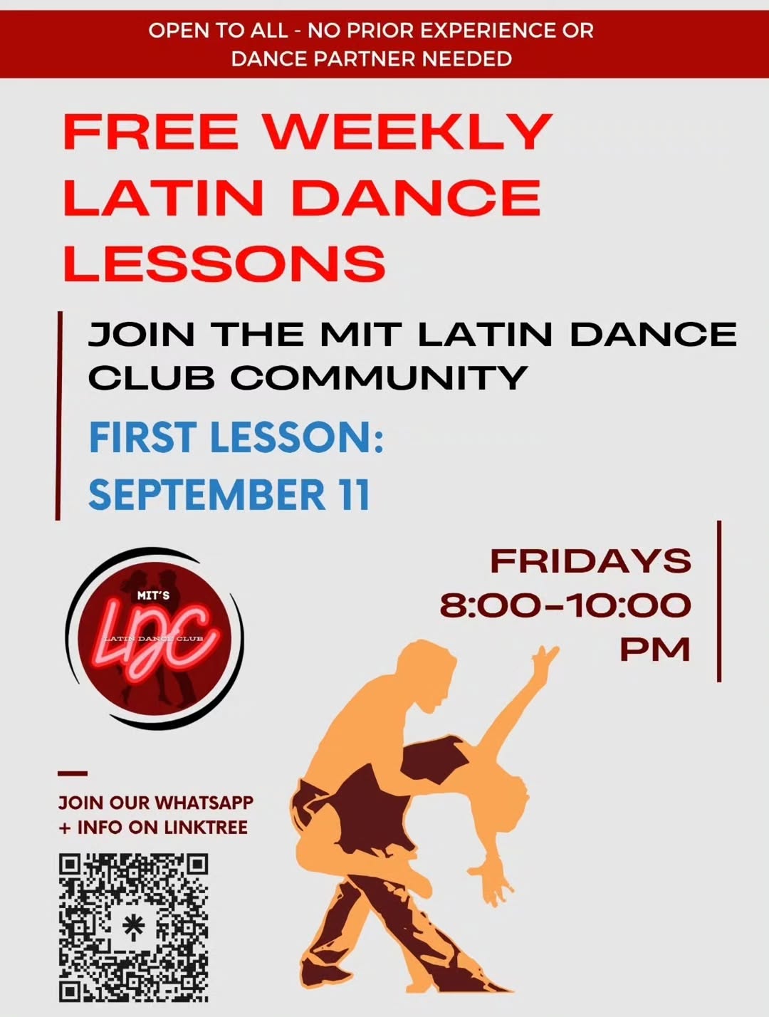 Free Weekly Latin Dance Lessons
