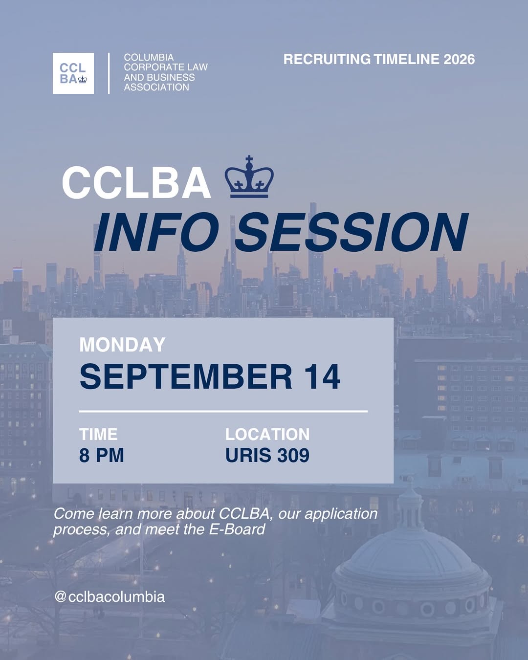 CCLBA Info Session