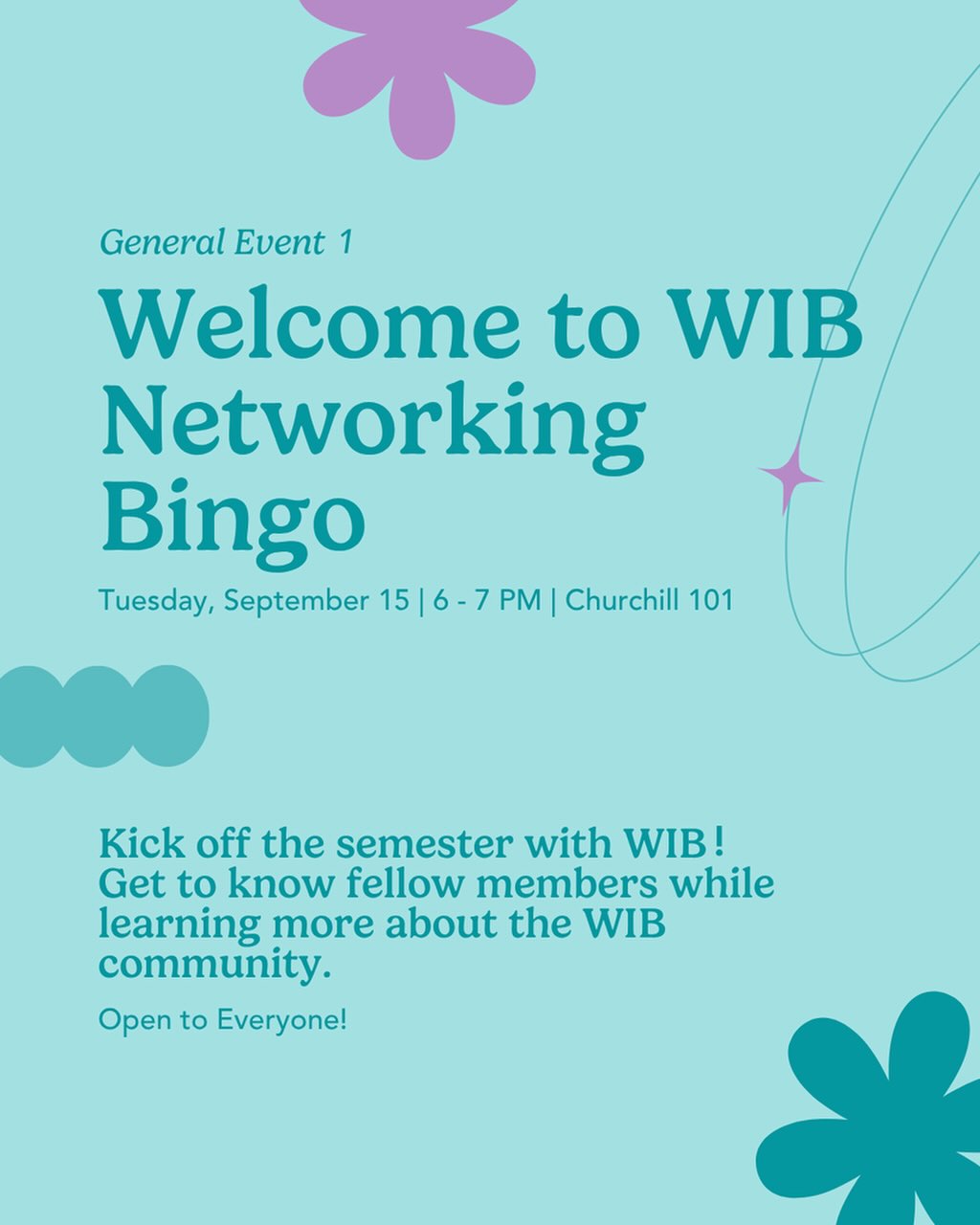 Welcome to WIB Networking Bingo