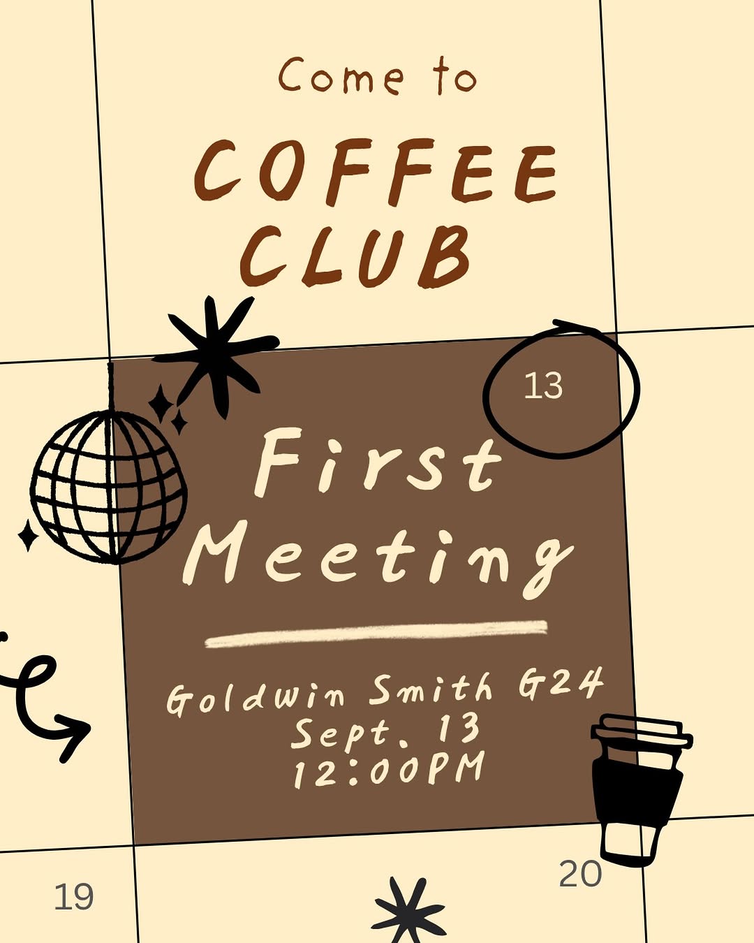 Coffee Club First Meeting