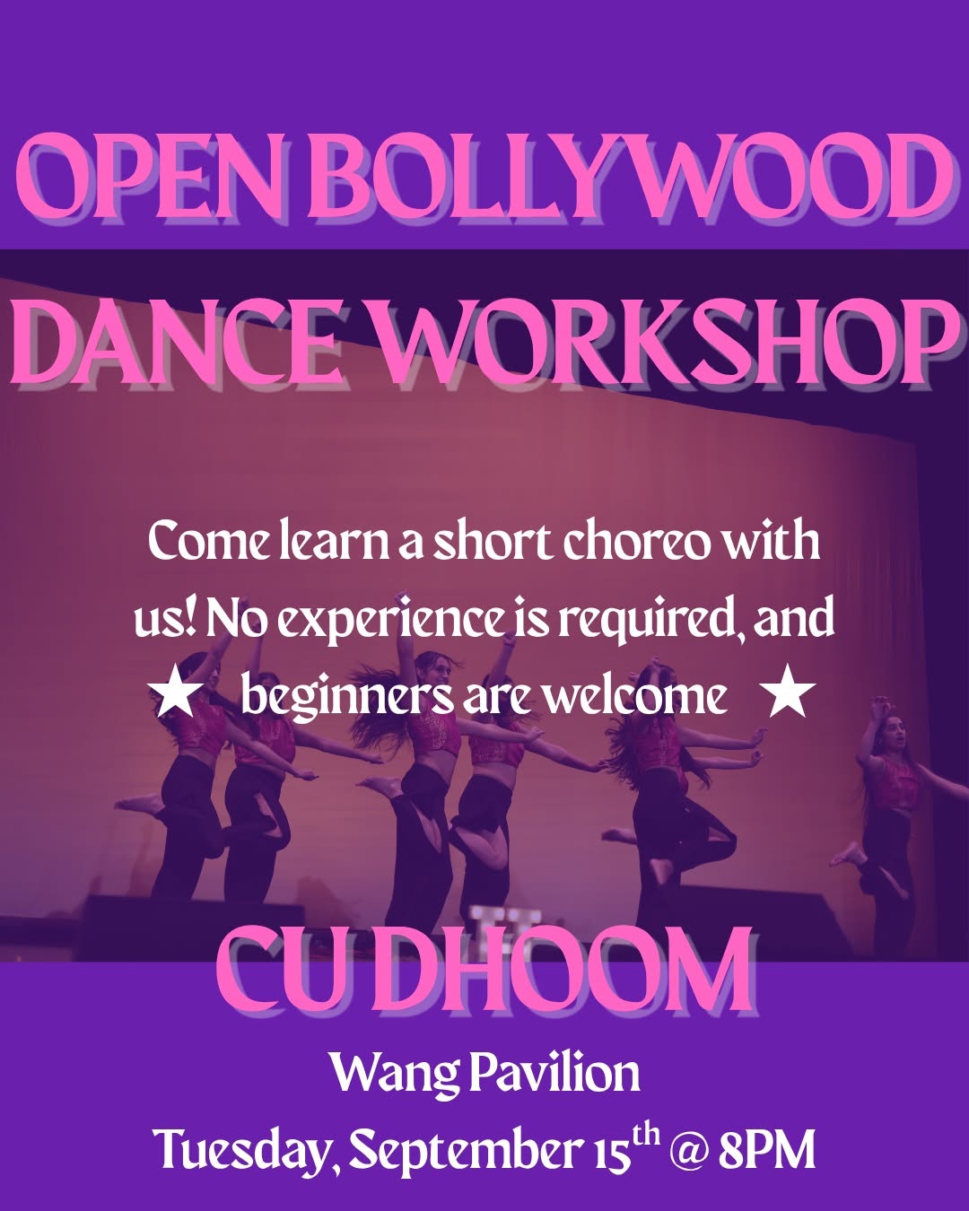 Open Bollywood Dance Workshop