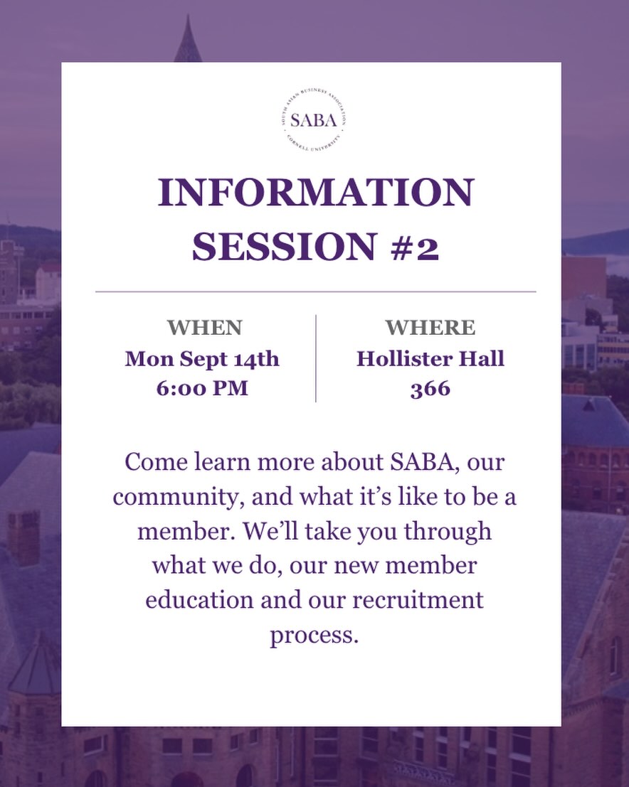 Information Session #2